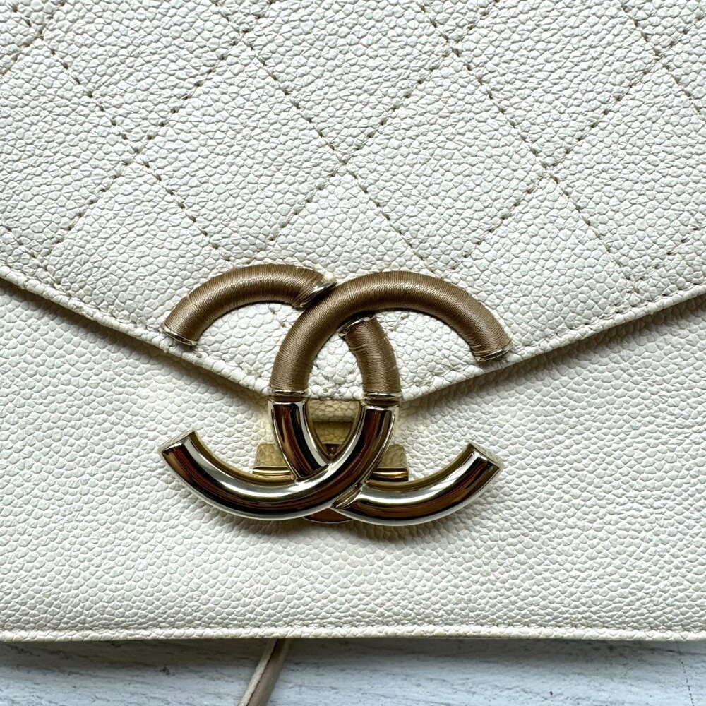CHANEL Medium Caviar Cuba Top Handle Flap Satchel - Picture 11 of 16